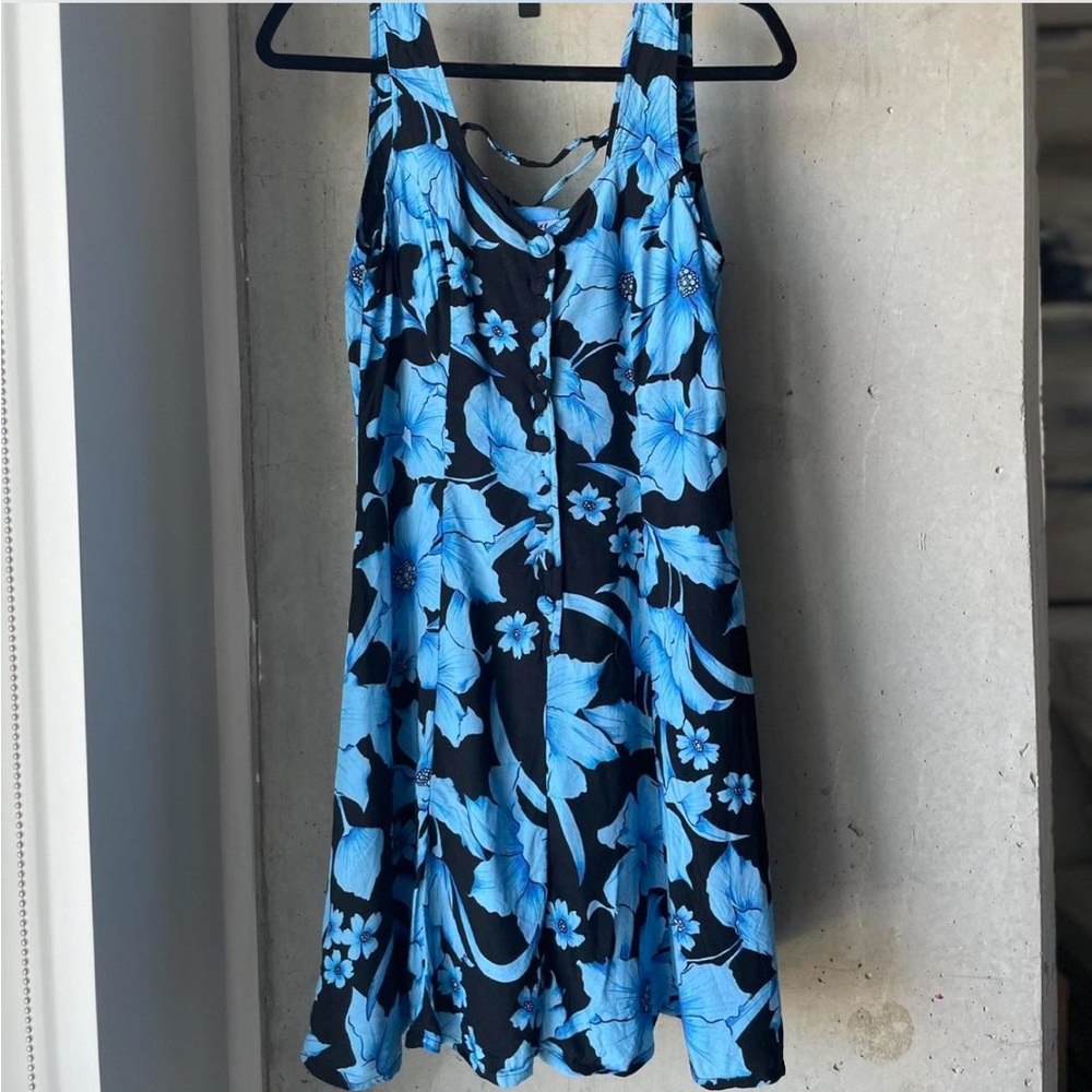 Kosi Bali Collection Women’s Vintage Floral Button-up/Lace-up Dress